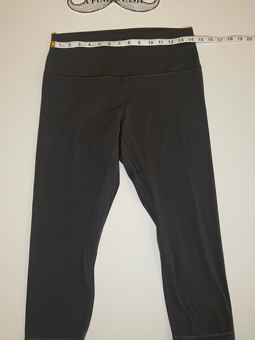 Lululemon Align High Rise Crop Grey Sz 10 Nulu Leggings